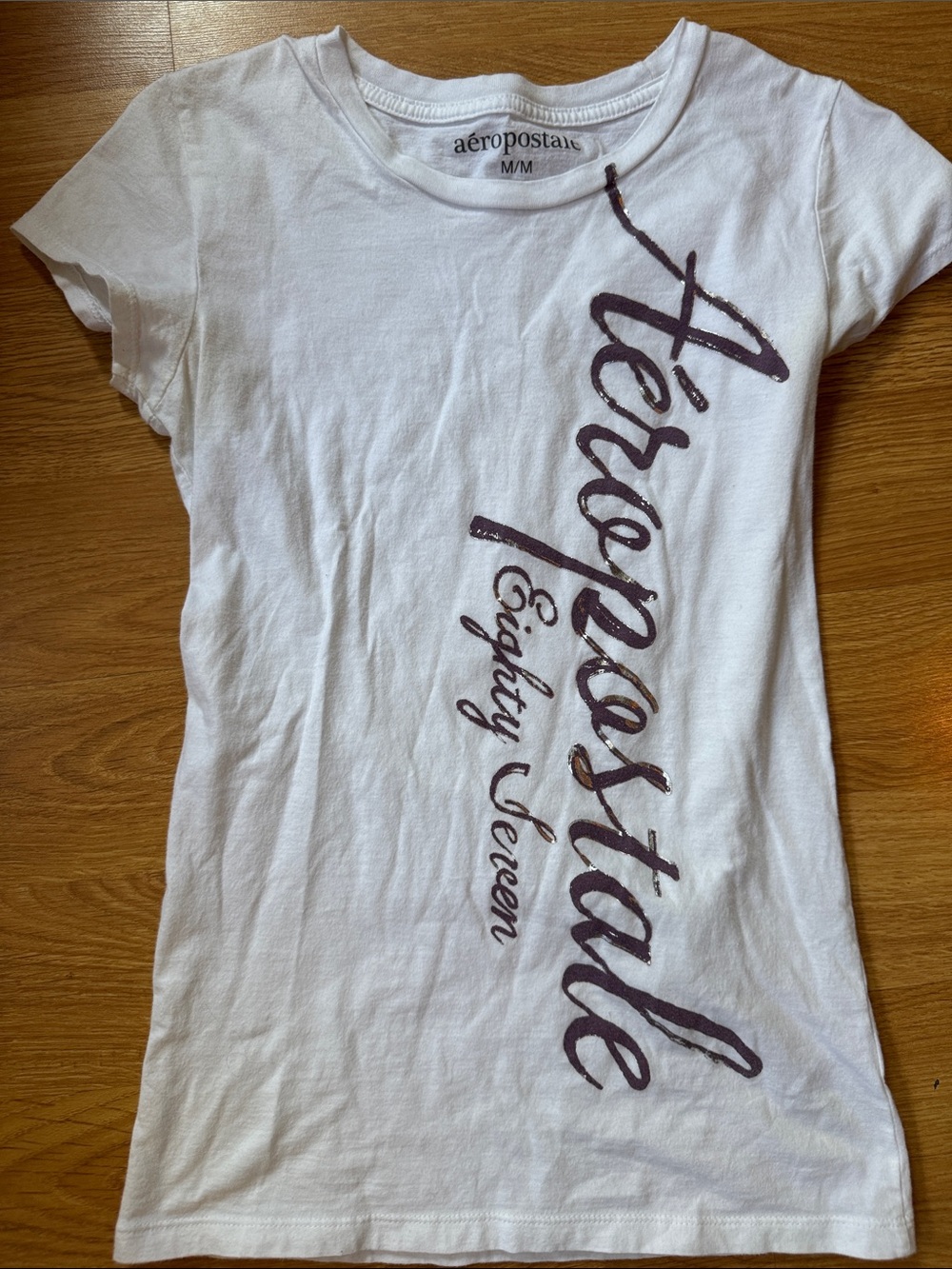 ✨ Vintage 2010 Aeropostale "Eighty Seven" Graphic Baby Tee - M